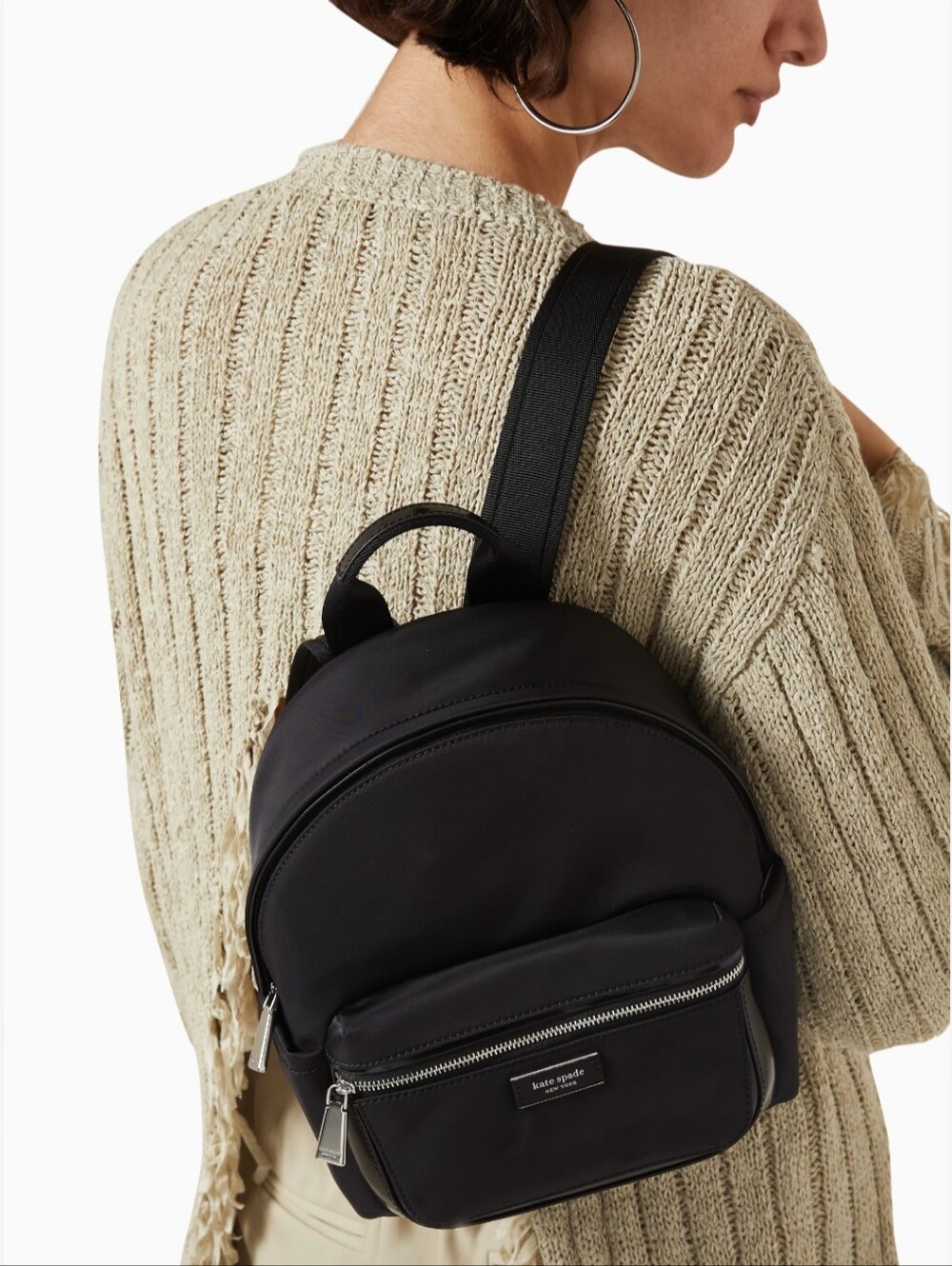 kate spade Black Nylon Backpack